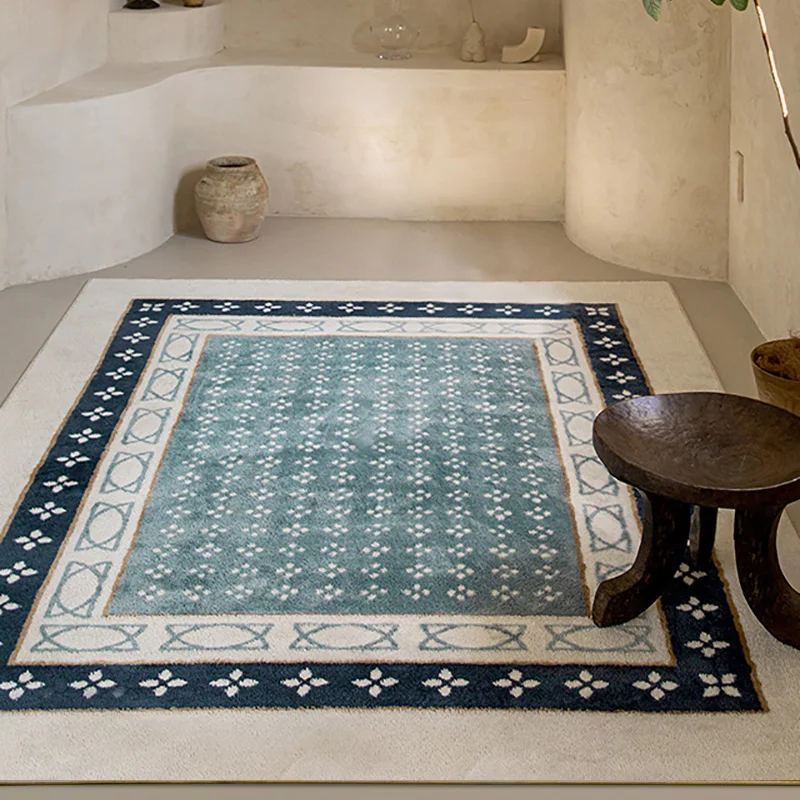 

Bohemian National Carpet for Living Room Bedroom Vintage Rug Parlor Dining Table Floor Mat Soft Shaggy Area Rug Kid Decor Mat