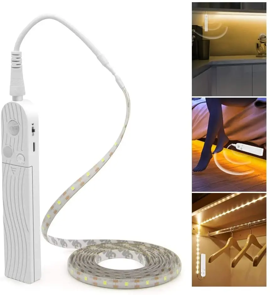 Водонепроницаемая светодиодная лента с датчиком движения на батарейках |