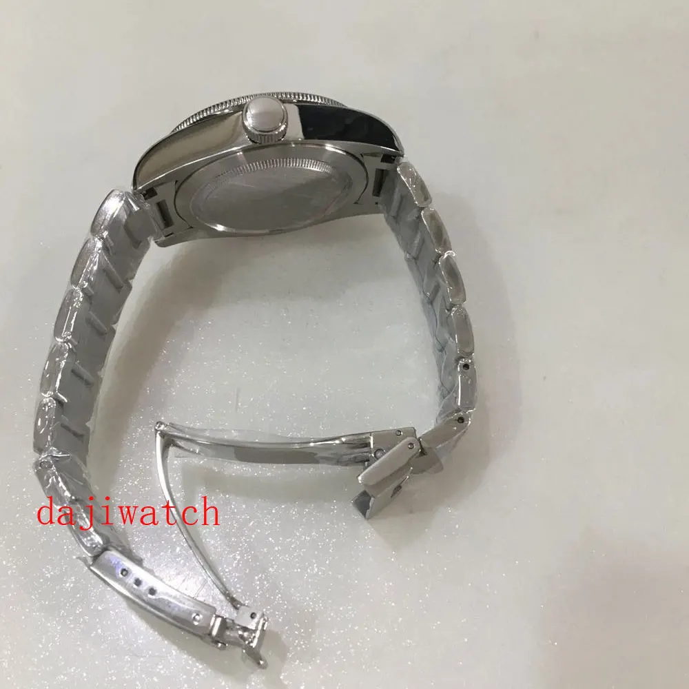 

Luxury Corgeut 41mm Sapphire Glass Men's Automatic Mechanical Watch Brown Leather Mechanical Watch Black Dial