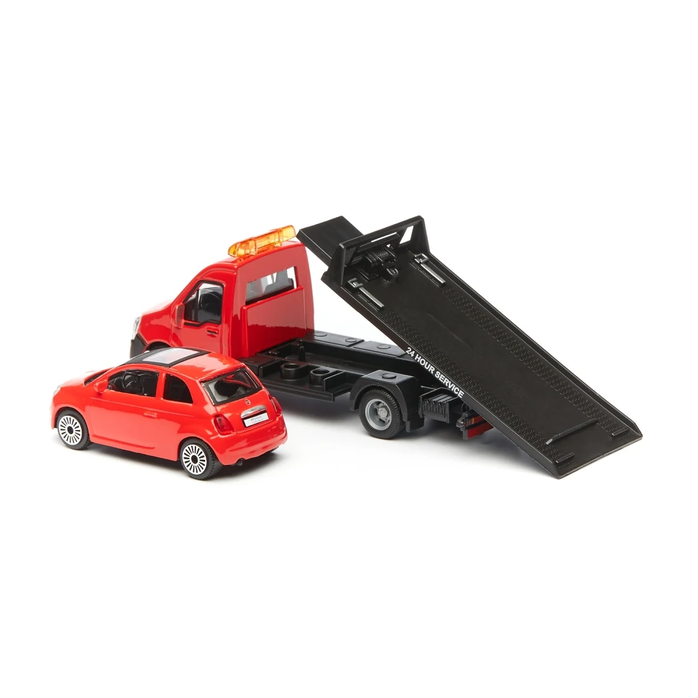 Коллекционная машинка Bburago-эвакуатор 18-31400/5 1:43 Street Fire Flatbed Transport красный | Игрушки и