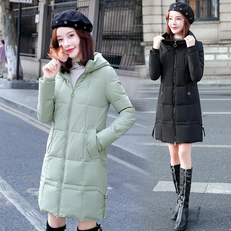 LDKVGSU Winter New Fashion Thicken Warm Large Size Jacket Women Hooded Coat Down Parkas Female Slim Outerwear High Quality s1035