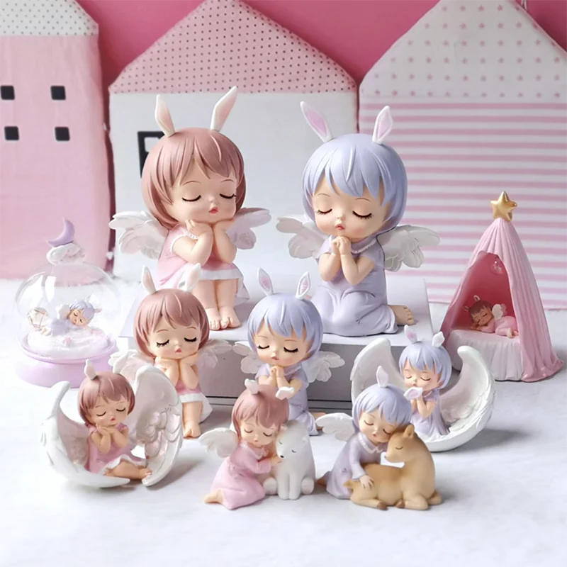 

Angel Birthday Cake Decoration Tool ROTOCAST Cake Topper Accessories Suppliers For Party Celebrations Car Decor Baby Girls Gift