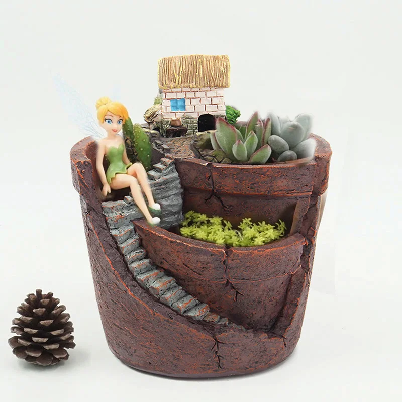 

1pc Sky Garden Succulent Plant House Herb Flower Basket Planter Pot Trough Box Bed