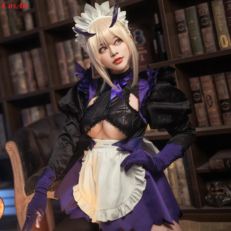 

Hot Game Fate/Grand Order Altria Pendragon Cosplay Costume Sexy Maid Outfit Halloween Party Role Play Clothing A Limited Edition
