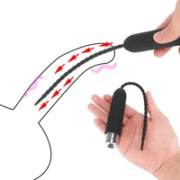 vibrating urethral sounding dilator penis plug sex toys for men catheter vibrator male masturbator machine medical adults erotic