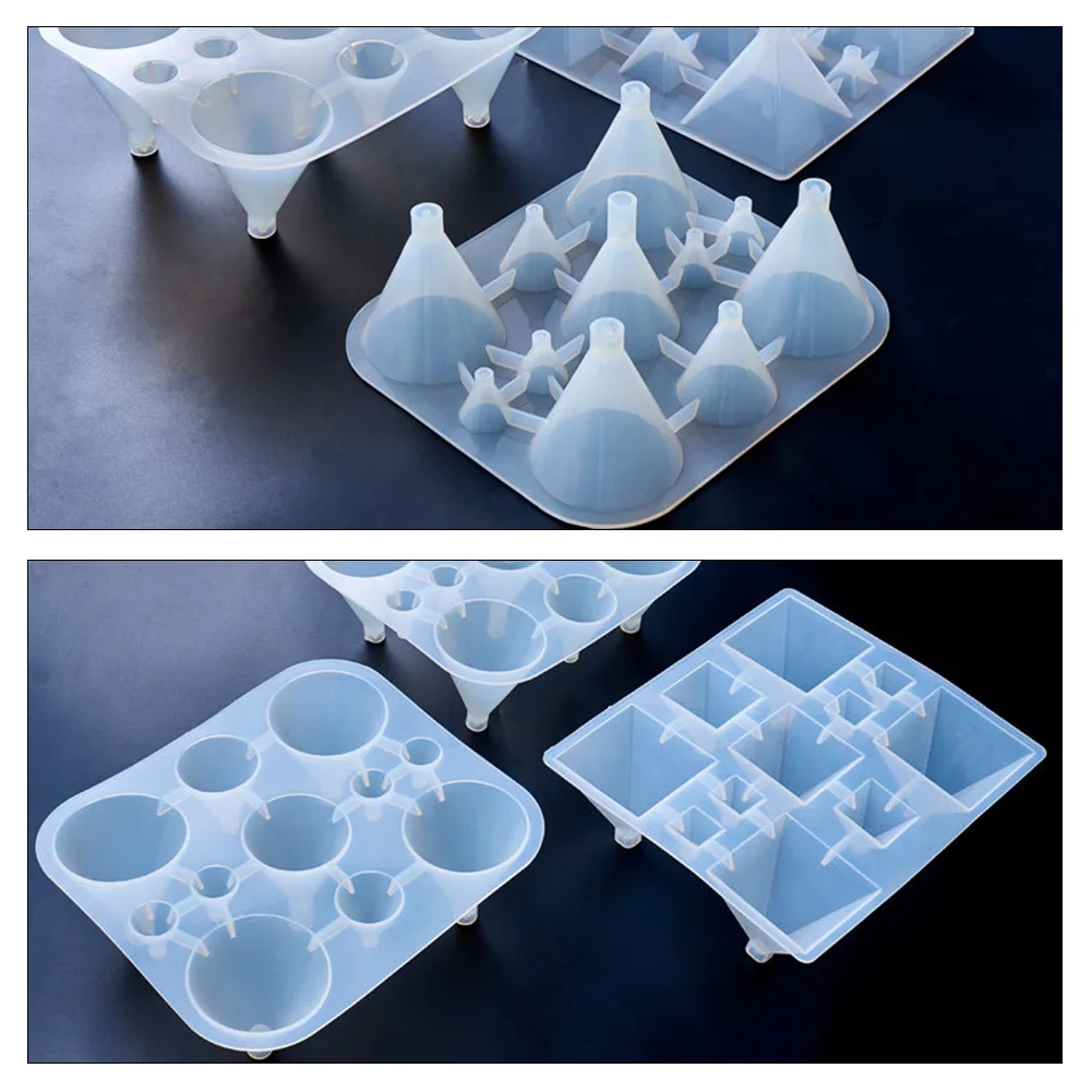 

Resin Jewelry Liquid Silicone Mold Big Pyramid Shape DIY Mold Resin Molds Making Finding Accessories Arts Crafts Positive