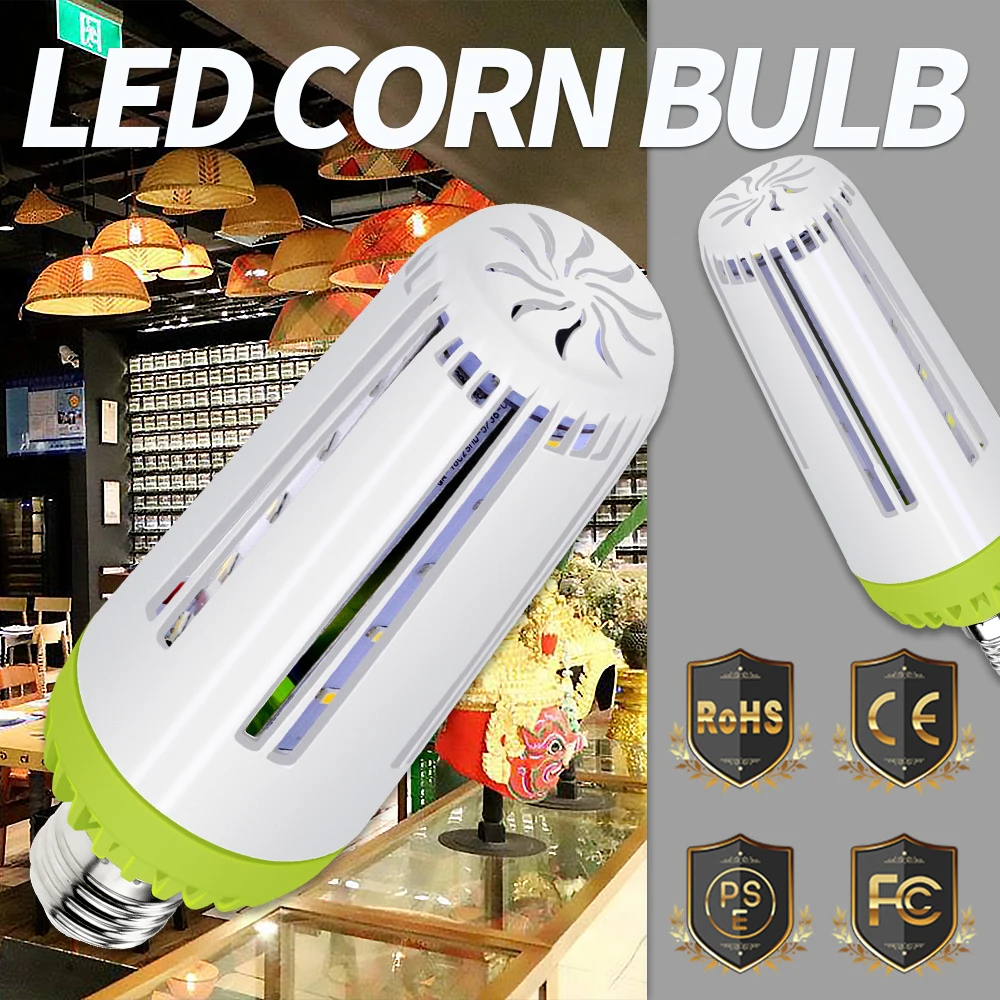 

E27 LED Corn Light 220V E14 LED Lamp Bulb No Flicker Bombillas Flood Light 10W 15W 20W LED Spot Lamp 110V Ampoule 5736 Lighting