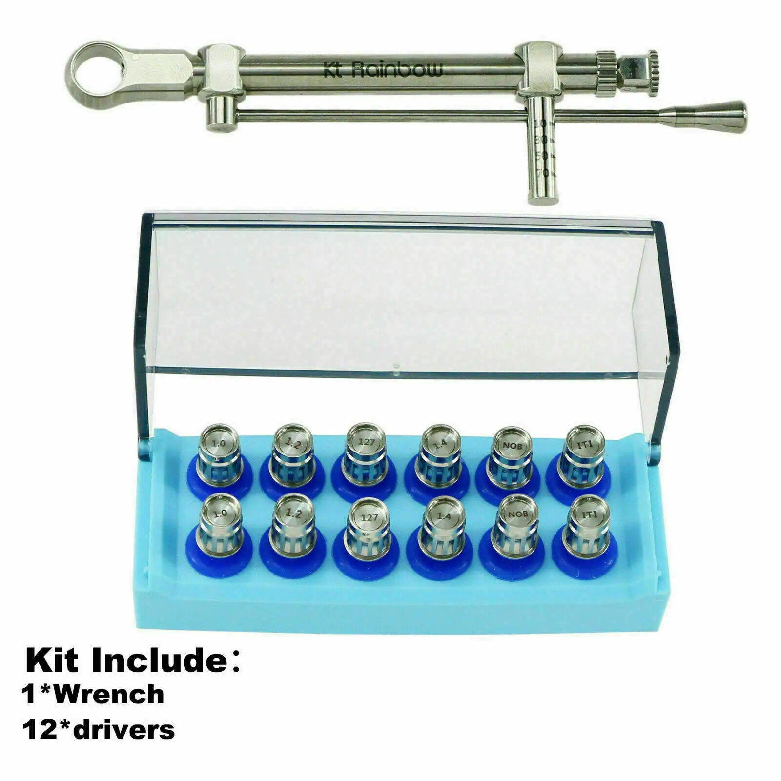 Набор для зубного импланта Abutment 12 ручные шестигранные отвертки + 1 Моментный ключ