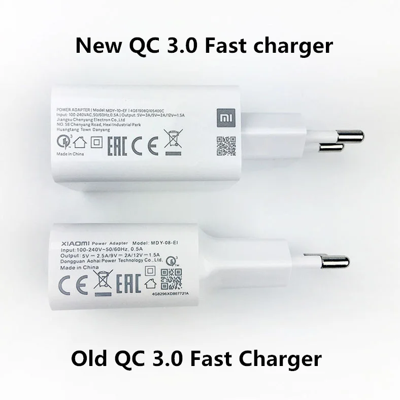 Xiao mi 9 SE быстрое зарядное устройство QC 3,0 12V1. 5A адаптивный адаптер для быстрой зарядки usb type c для mi 6 8se 9 t Max mi x 3 Red mi note 7