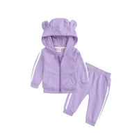 baby clothes girl for 1 year old boys girls hooded outswear zipper cotton outsuits soft active casual 3 9 24 months animal style