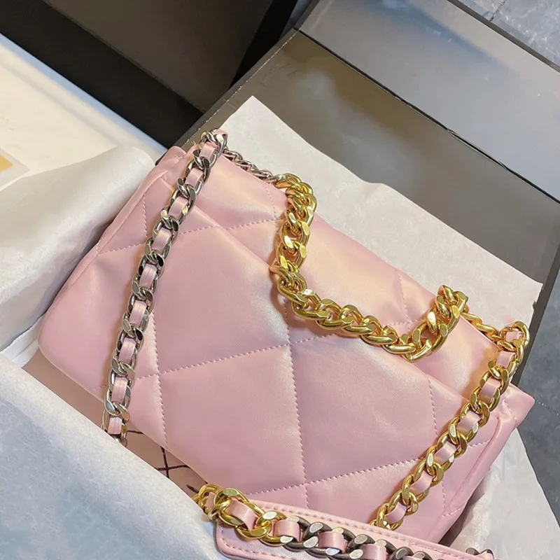 Новая серия CC 19 сумка розовая из натуральной кожи дизайнерская De Luxe Femme Mochila Bolso Mujer