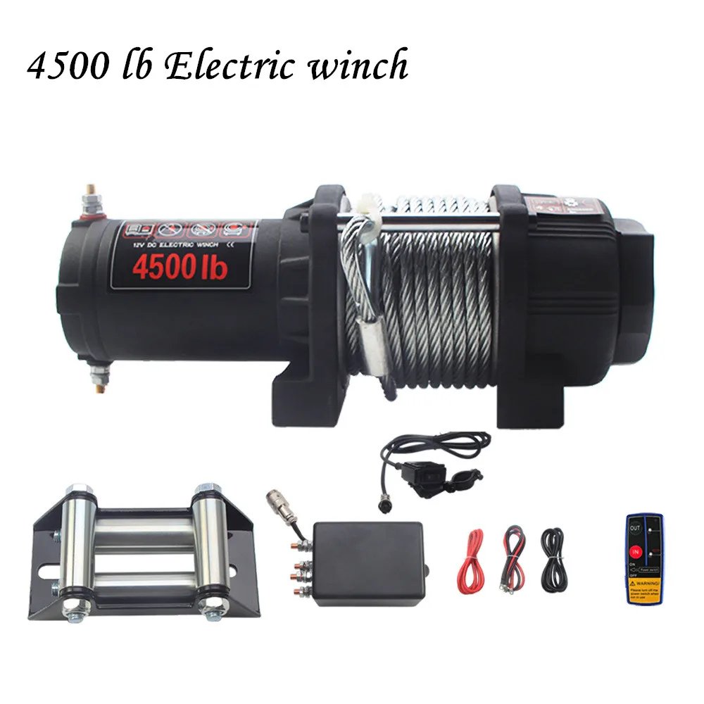 4500 фунтов лёгкий нейлоновый трос электрическая лебедка класса вездеход
