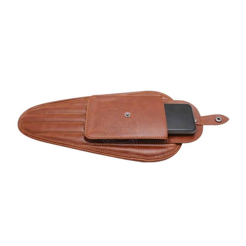 Универсальная сумка для крышки топливного бака мотоцикла из искусственной кожи