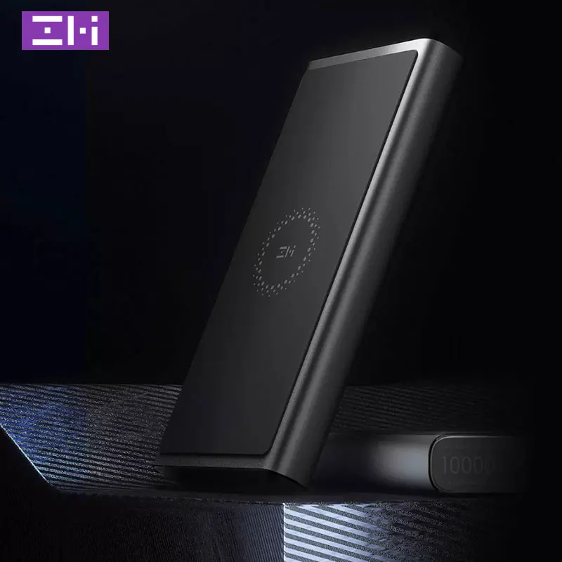 Xiao mi 10000 мАч Беспроводной внешний аккумулятор Z Освещение USB C 18 Вт макс 10 Qi