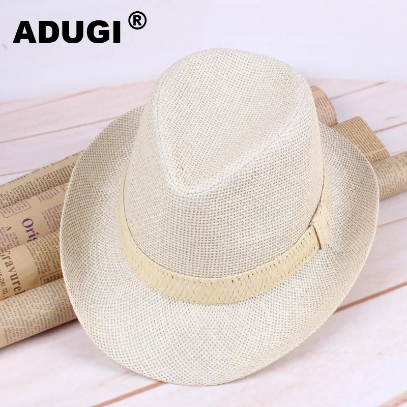 Соломенная ковбойская шляпа от солнца для мужчин и женщин отдыха на открытом