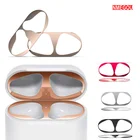 Металлический пылезащитный чехол для наушников Apple Airpods, Bluetooth, пылезащитный чехол