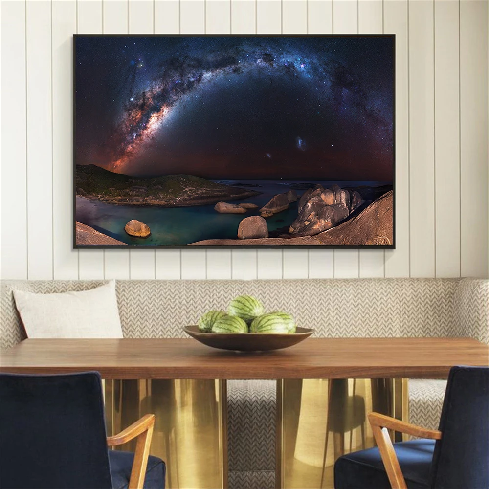 Картина на холсте галактика звезды Планеты Космос Туманность Вселенная плакаты