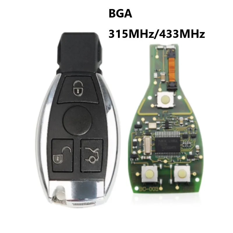 Смарт-ключ дистанционного управления с 3 кнопками 315 МГц BGA-стиль чипом для Mercedes-Benz