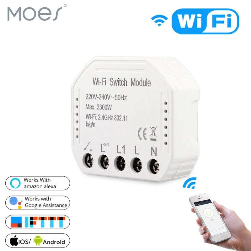 Wifi умный светильник-переключатель Diy выключатель модуль Smart Life/приложение Tuya