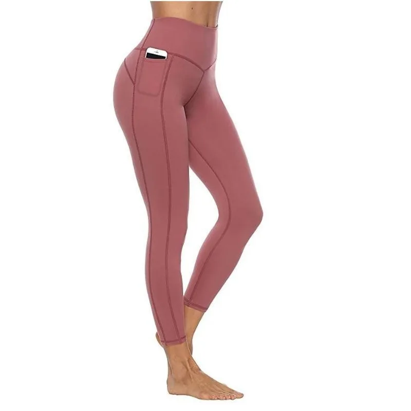 Женские леггинсы размера плюс однотонные Цвет с высокой талией Леггинсы
