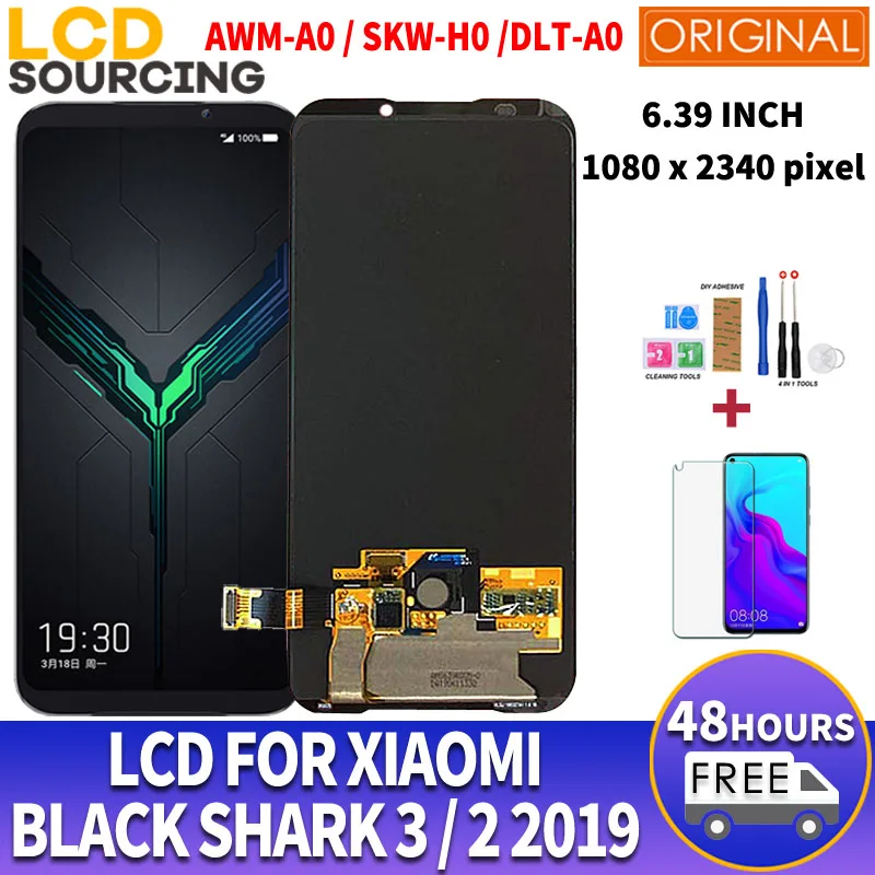 6,3" для Xiaomi Black Shark 2 PRO DLT-A0 ЖК-дисплей кодирующий преобразователь сенсорного экрана в сборе для Black Shark 3 замена