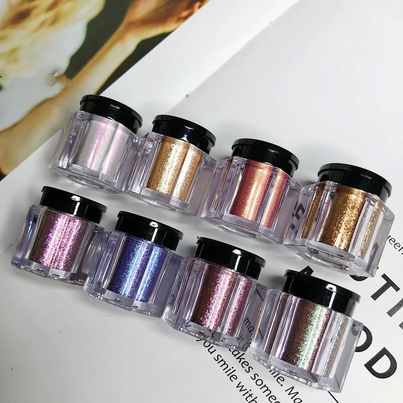 8 металлик Duochrome тени для век Кристальные блестящие пигмент водонепроницаемые
