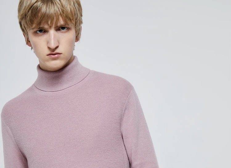 JackJones Мужской умный Повседневный свитер с длинными рукавами и высоким воротником 219324520