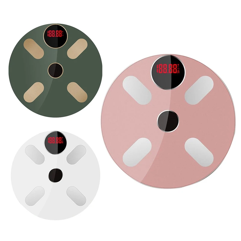 

Smart Body Scale Digital Scales For Body Weight Bluetooth LED Screen Composition Analyzer With Smartphone App