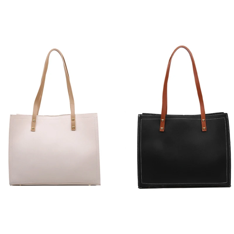 

Однотонная Повседневная сумка, женская сумка в стиле ретро, новая дизайнерская сумка на плечо, Женская вместительная ручная сумка