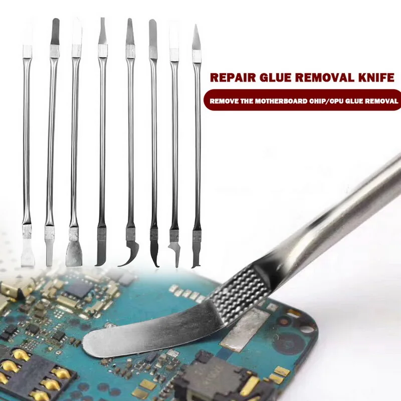 

8in 1 IC Chip Repair Thin Tools Set CPU Metal Remover Burin To Remove For Mobile Phone Computer CPU NAND IC Chip Repair