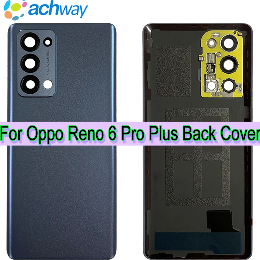 

Протестированная новая крышка для OPPO Reno 6 Pro Plus, задняя крышка батарейного отсека, стеклянная задняя крышка корпуса для OPPO Reno 6 Pro Plus, крышка ко...