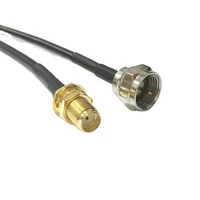1pc new sma female jack nut to f male plug connector rg174 coaxial cable 20cm 8 30cm50cm adapter pigtail