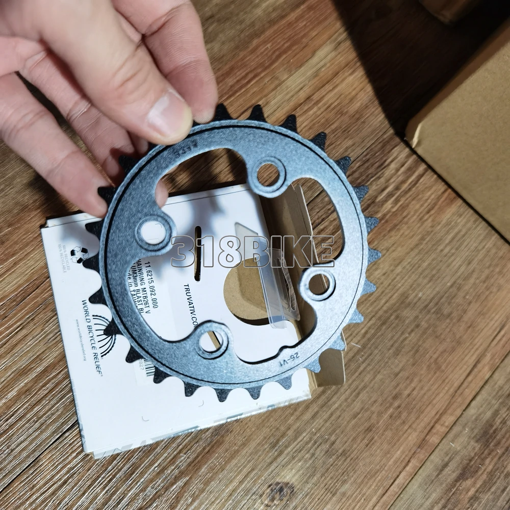 

Truvativ Chainring MTB 26T 4 Bolt 64 mm BCD Aluminium Blast Black 3 mm, 11.6215.092.000