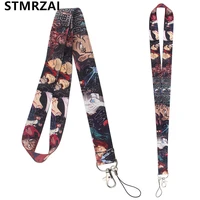 anime jujutsu kaisen mobile phone strap lanyards for key chain usb id card badge holder keycord necklace accessories