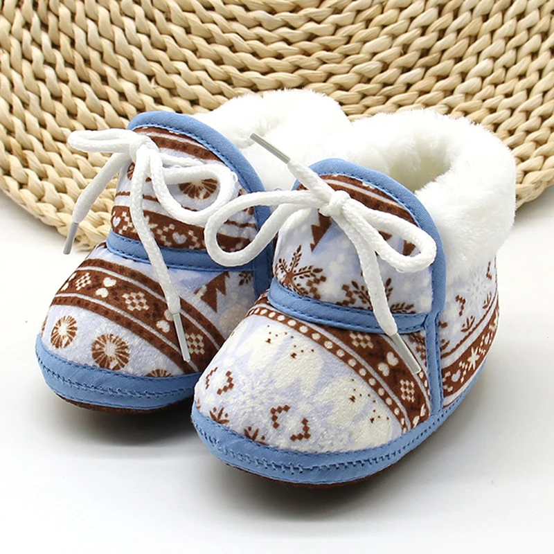 

Cute Newborn Baby Shoes Infant First Walkers Tollder Cotton Canvas Shoes Lace-up Baby Girls Sneaker