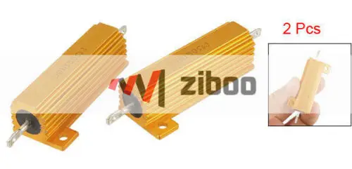 2 предмета Винт Вкладки для 5% 150 Ом Алюминий резисторы 4 см x Золото Тон|Детали и