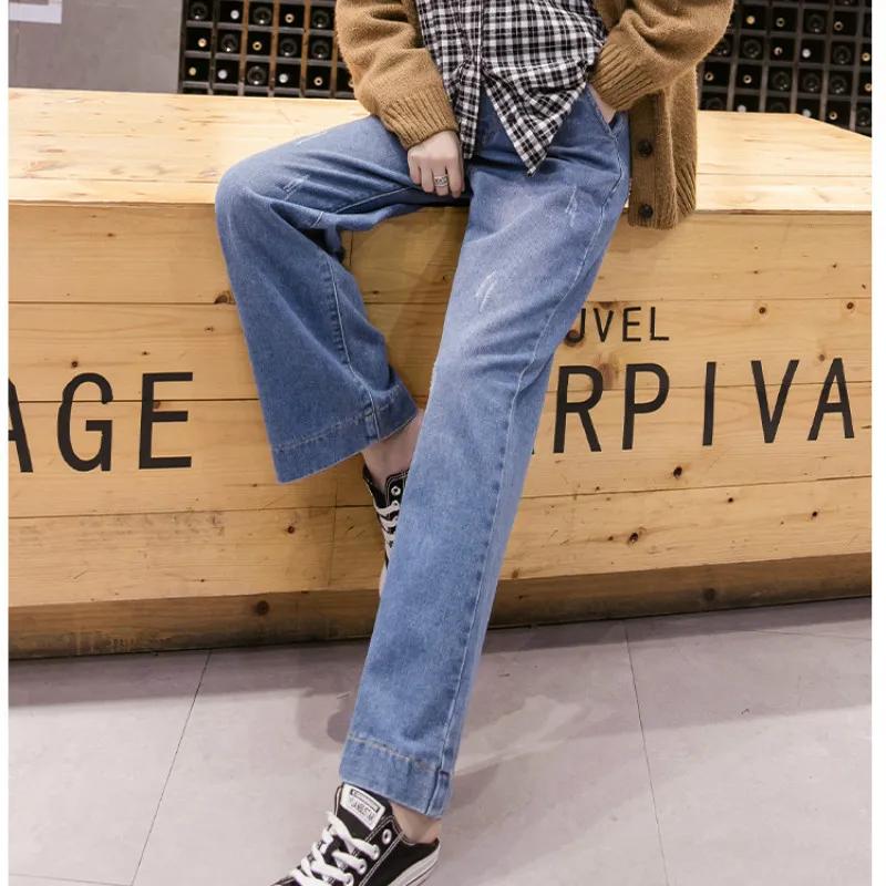 

Plus Size Wide Leg Loose High Waist Straight Jeans for Women S M L XL 2XL 3XL 4XL 5XL