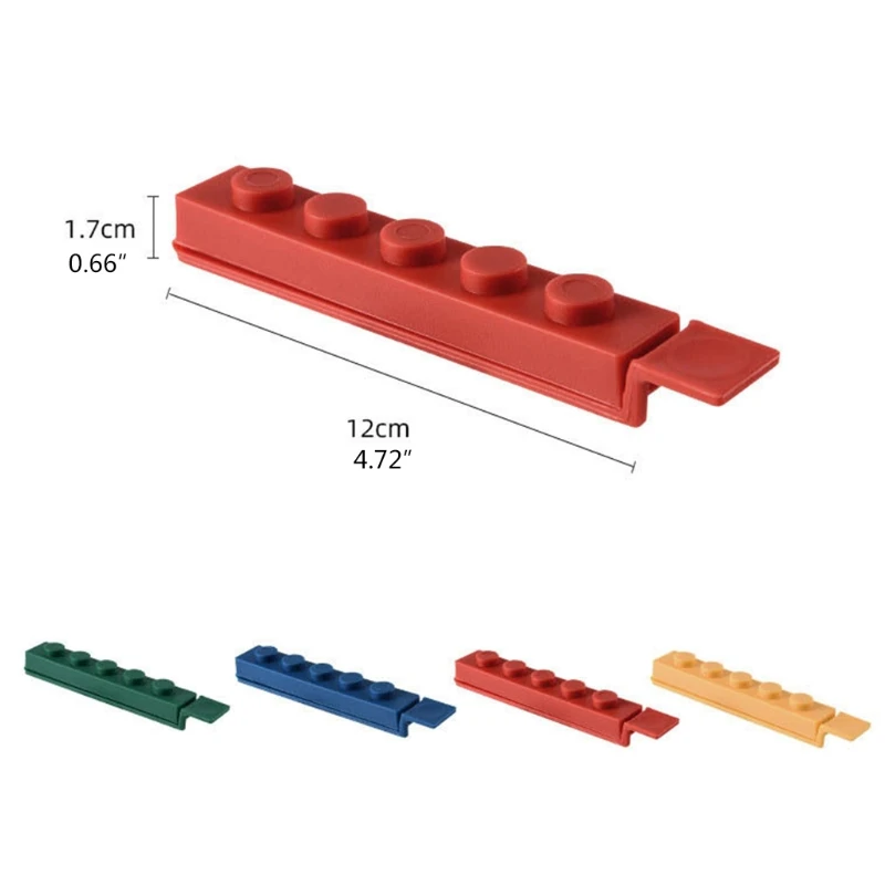 

4 Pcs Food Snacks Sealing Clip Multipurpose Durable Hanging Pegs Pure Color Simple Design Kitchen Preservation Sealing