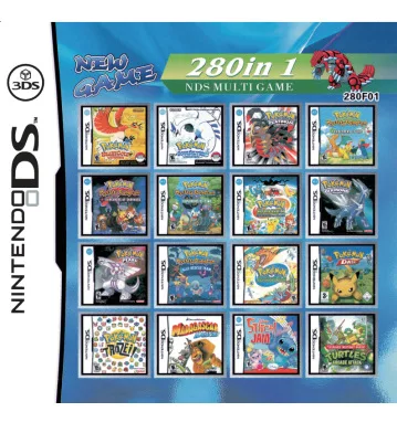 

280 игр в 1, кассета для видеокарт NDS 3DS, игровая видеокарта, консоль с несколькими картриджами для 2DS NDSL NDSi 3DS, новинка