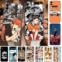 haikyuu cartoon phone cases for iphone 13 pro max case 12 11 pro max 8 plus 7plus 6s xr x xs 6 mini se mobile cell