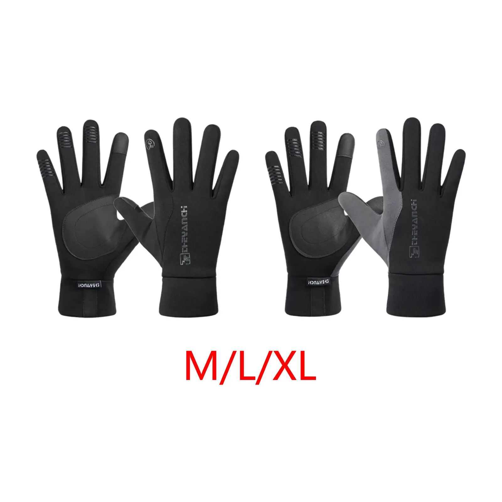 

Thermal Gloves Non-Slip Touchscreen Waterproof Warm Full Finger Windproof for Bicycle Winter Skiing Cycling Hiking Men