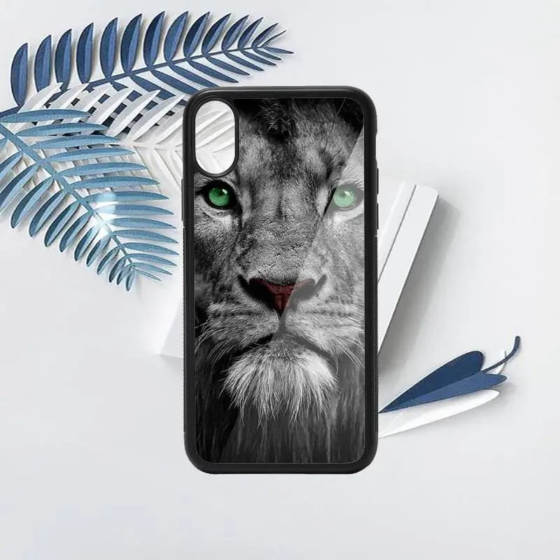 

Lion animal King of the forest Phone Case PC for iPhone 11 12 pro XS MAX 8 7 6 6S Plus X 5S SE 2020 XR