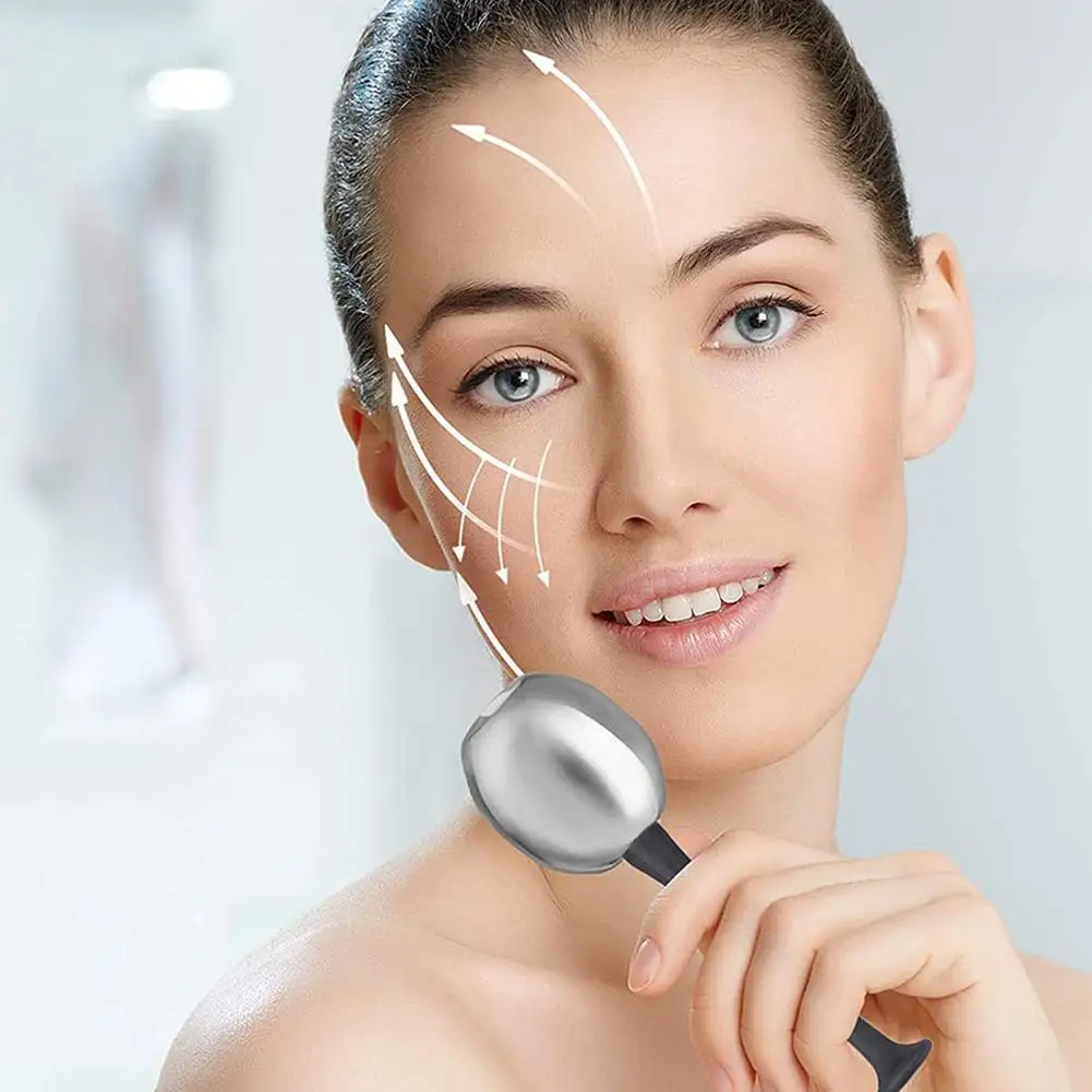 

2Pcs/Set Stainless Steel Ice Hockey Energy Beauty Ball Skin Care tool Facial Cooling Ice Globes Face and Eye Massage beauty too