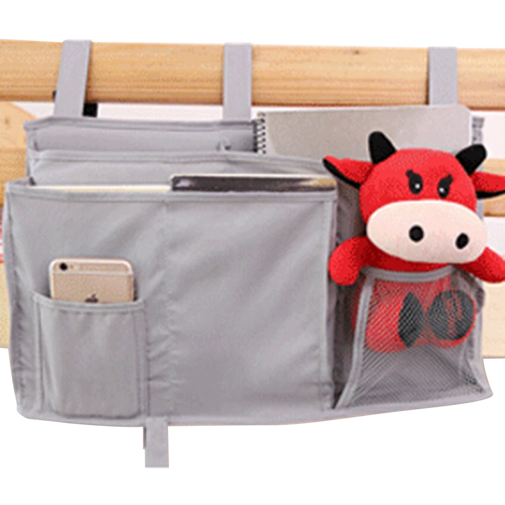 Висячая прикроватная сумка для хранения из ткани Оксфорд с несколькими