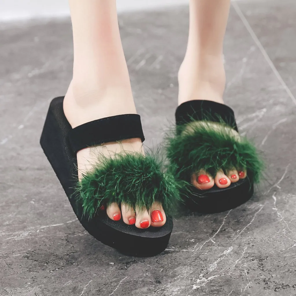 Женские пляжные шлепанцы на толстой подошве повседневные водонепроницаемые