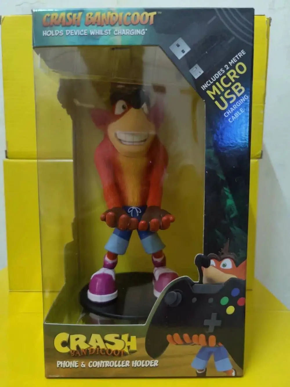 

20cm Anime Game Figure Crash Bandicoot PVC Action Figure Toys Game Mobile Phone Stand Collectible Model Toys