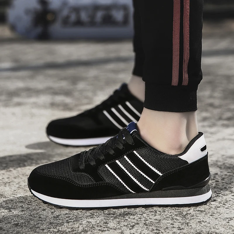 Мужские кроссовки для бега с сеткой мужская спортивная обувь Lac-up легкая удобные