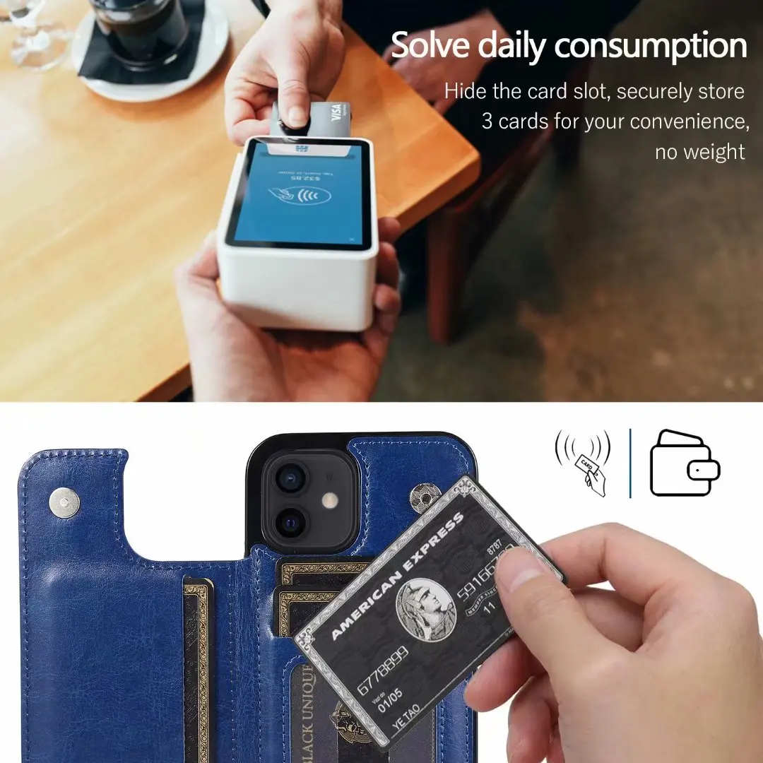 luxury phone case for iphone 13 pro case 12 pro max flip holder for iphone 12 11 pro max leather credit card pocket wallet cover free global shipping
