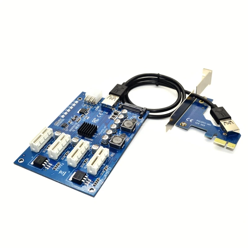 

2021 Новый 2021 новый 9,7 см длина 6,3 см ширина PCI-E X1 до 4PCI-E X16 расширительные карты надежные комплекты