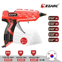 ezarc hot melt glue gun heavy duty full size sealant gun kit tools with 20pcs adhesive glue sticks 150 x 11mm for home diy arts